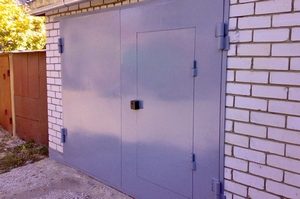 Распашные ворота для гаража