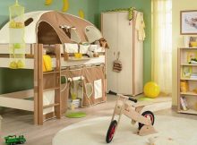 Зонирование комнаты на детскую и гостиную