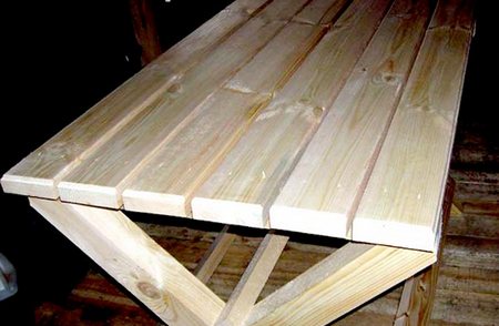 Как сделать деревянный стол для дачи и дома своими руками