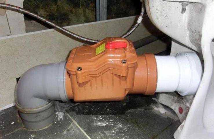 Как установить обратный клапан для канализации