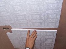Потолок из плиток пенопласта - как клеить своими руками?
