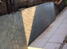Как сделать тротуарную плитку без плитки: имитация по шаблону