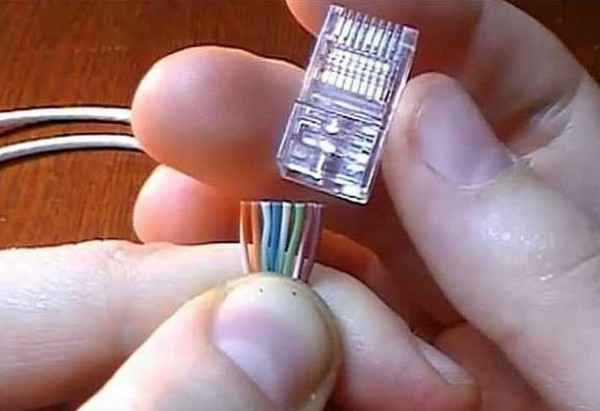 Как обжать интернет кабель без инструмента